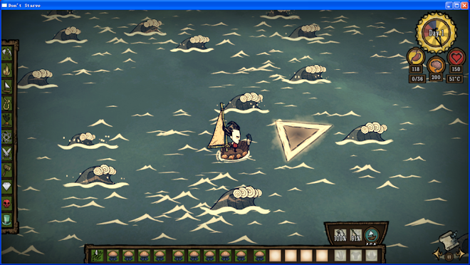 飢荒 (Don't Starve) 海難隱身方法圖文教學