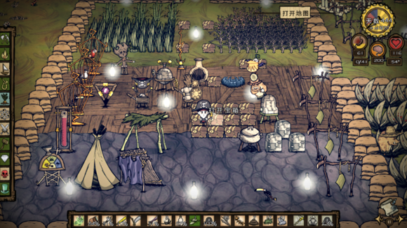 飢荒 (Don't Starve) 海難豪華基地建設佈局