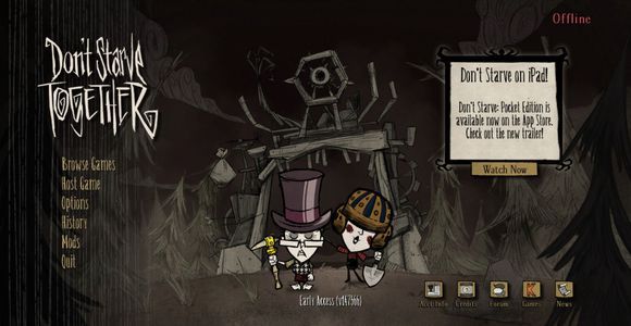 飢荒 (Don't Starve) 正版連線圖文教學與疑難排解
