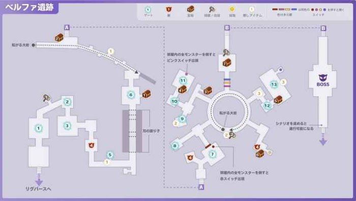 符文工廠5 (Rune Factory 5) 迷宮攻略-貝爾法遺跡