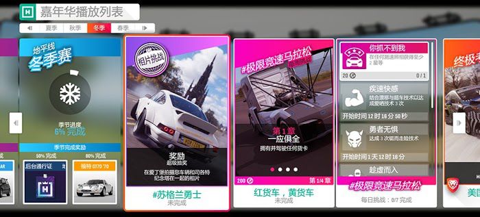 極限競速 地平線4 (Forza Horizon 4) S36冬季賽攻略