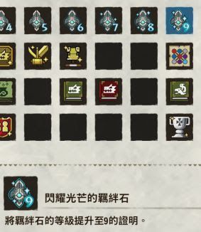 魔物獵人 物語 2 破滅之翼 (MONSTER HUNTER STORIES 2) 羈絆石等級9徽章取得攻略