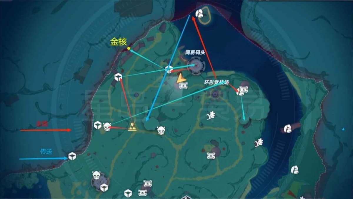 幻塔 (Tower of Fantasy) 人工島傳送門傳送路線分享