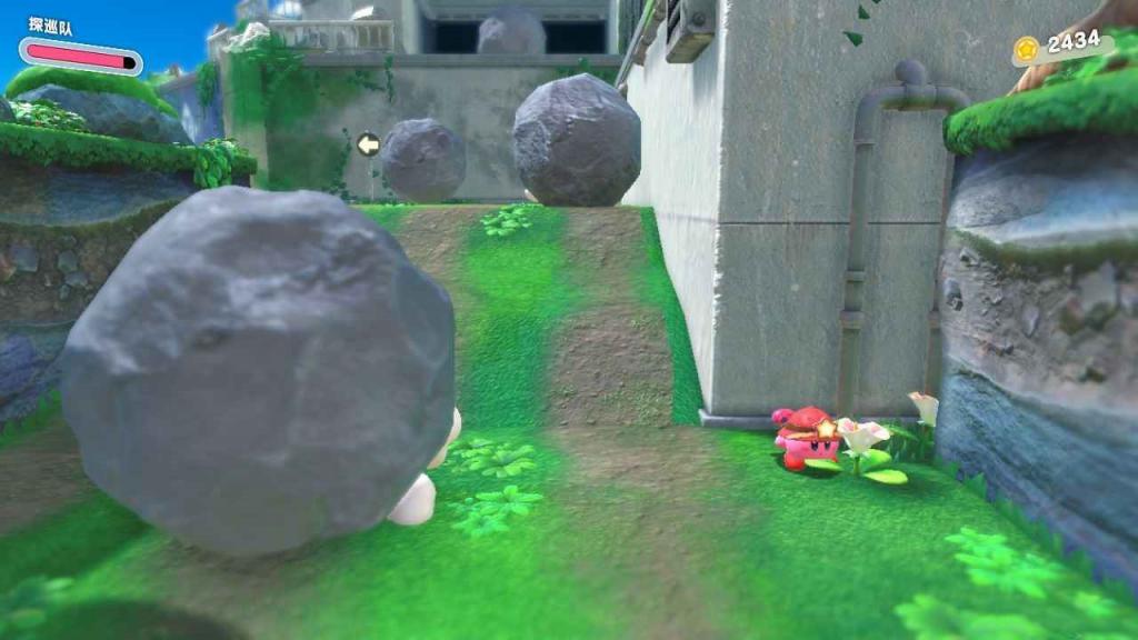 星之卡比 探索發現 (Kirby and the Forgotten Land) 1-3滾石道路收集品取得方法