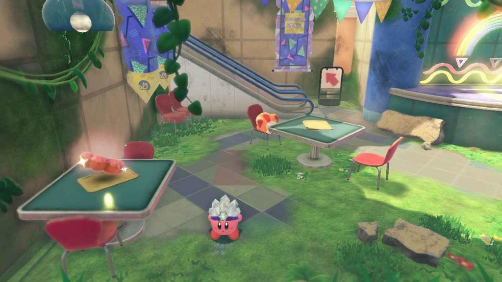 星之卡比 探索發現 (Kirby and the Forgotten Land) 1-4購物中心收集品取得教學