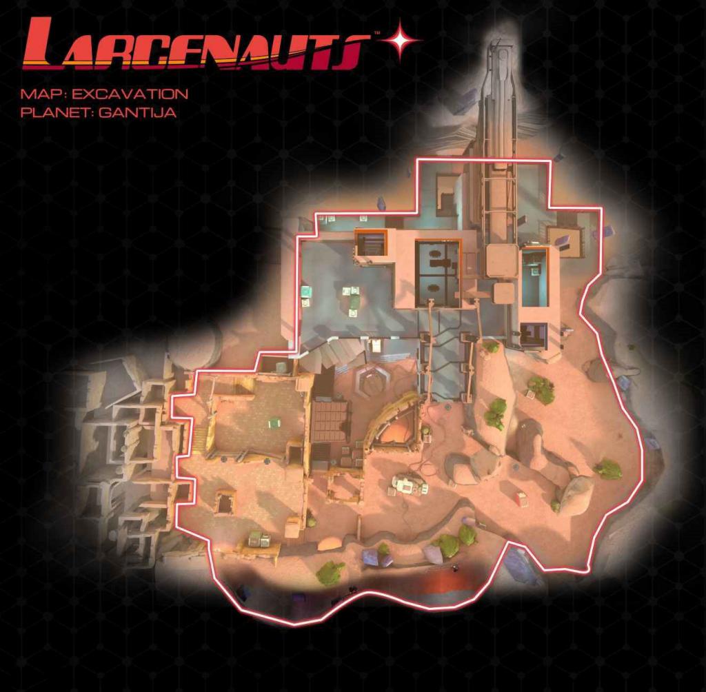 星際守望者 (Larcenauts) 挖掘基地地圖解析