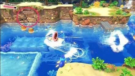 星之卡比 探索發現 (Kirby and the Forgotten Land) 全收集圖文攻略 游泳吧!廣闊海灘