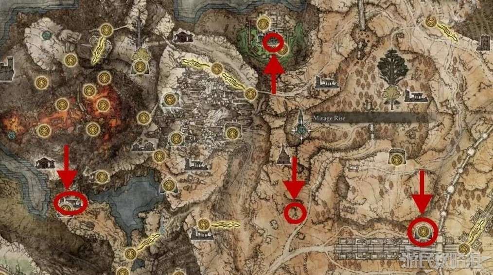 艾爾登法環 (Elden Ring) 調香瓶取得位置標註