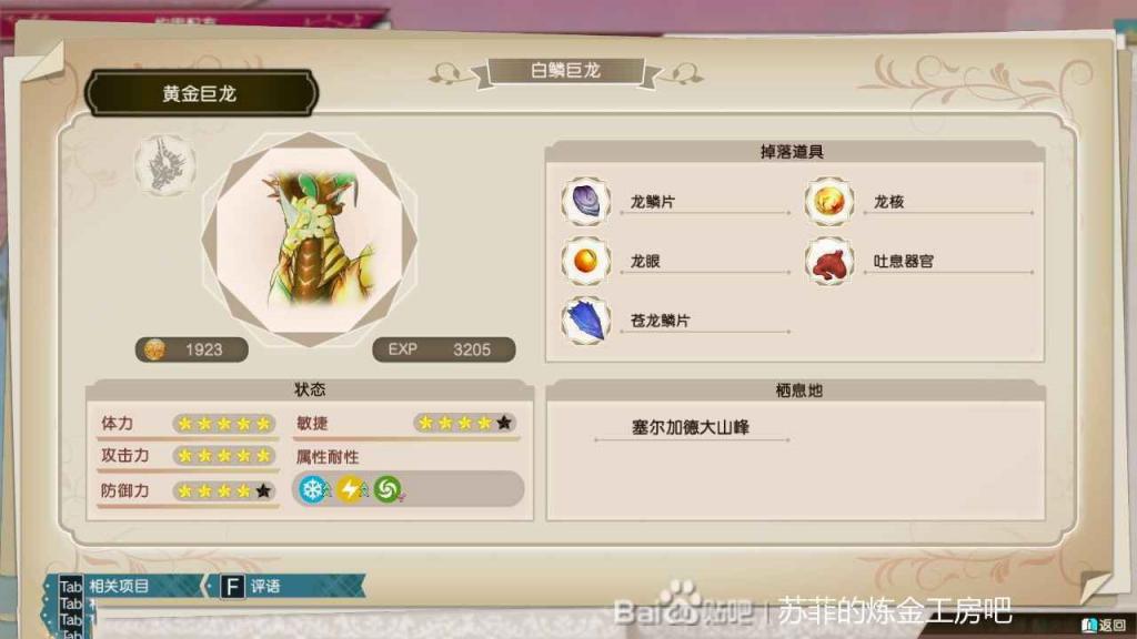 蘇菲的鍊金工房 2 不可思議夢的鍊金術士 部分重要道具位置標註