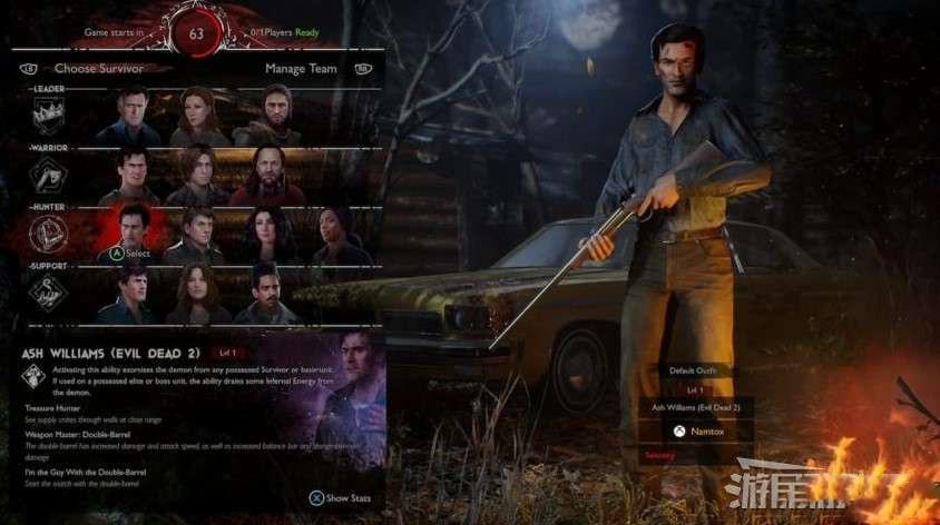 屍變 (Evil Dead The Game) 倖存者陣營各角色能力分享