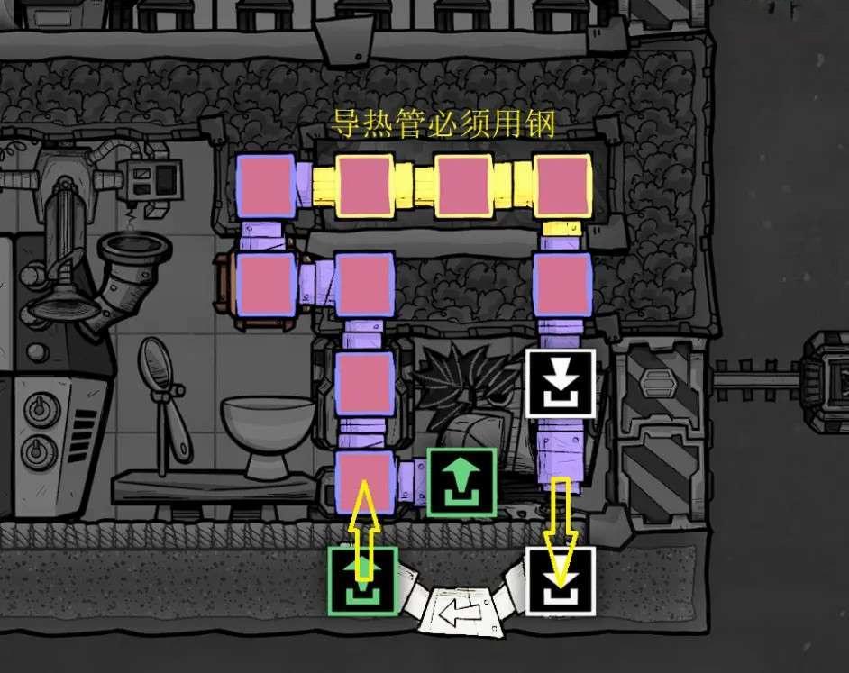 缺氧 (Oxygen Not Included) 食物永久保鮮模組佈局參考