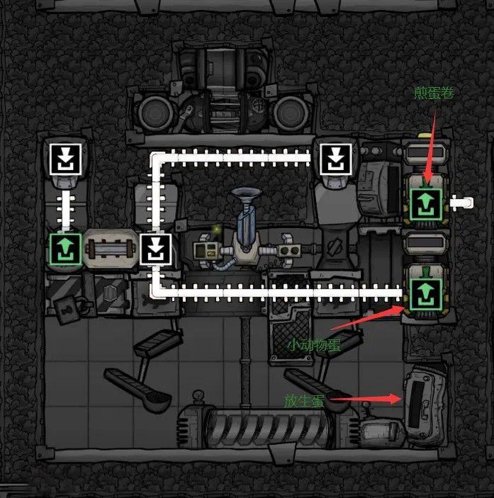缺氧 (Oxygen Not Included) 魚蛋捲加工廠簡單搭建方法