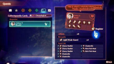 異度神劍 3 (Xenoblade Chronicles 3) 支線攻略-羅亞收集任務出擊準備