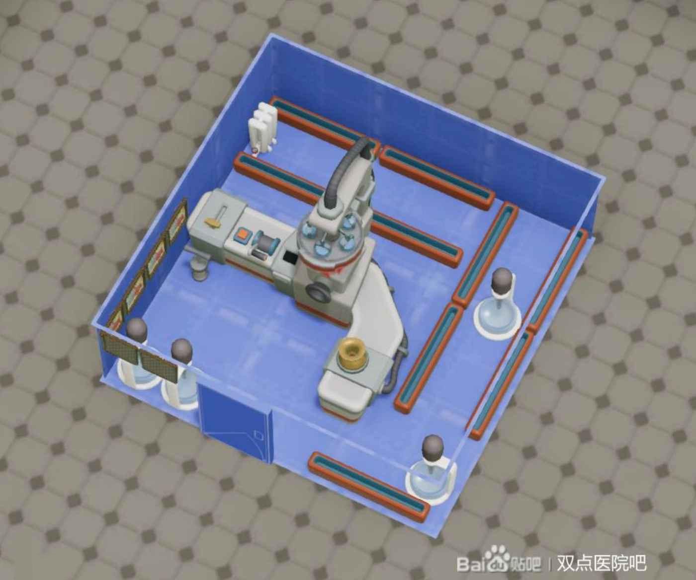 雙點醫院 (Two Point Hospital) 常用房間設備佈局參考