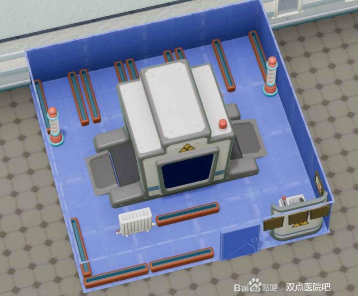 雙點醫院 (Two Point Hospital) 常用房間設備佈局參考