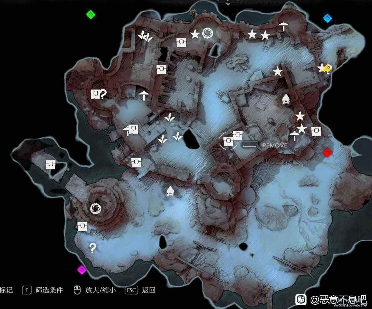 惡意不息 (No Rest for the Wicked) 地圖寶箱與資源點位標註 圖4